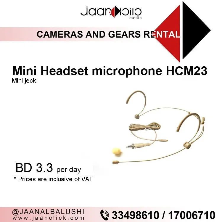 Mini Headset Microphone HCM23