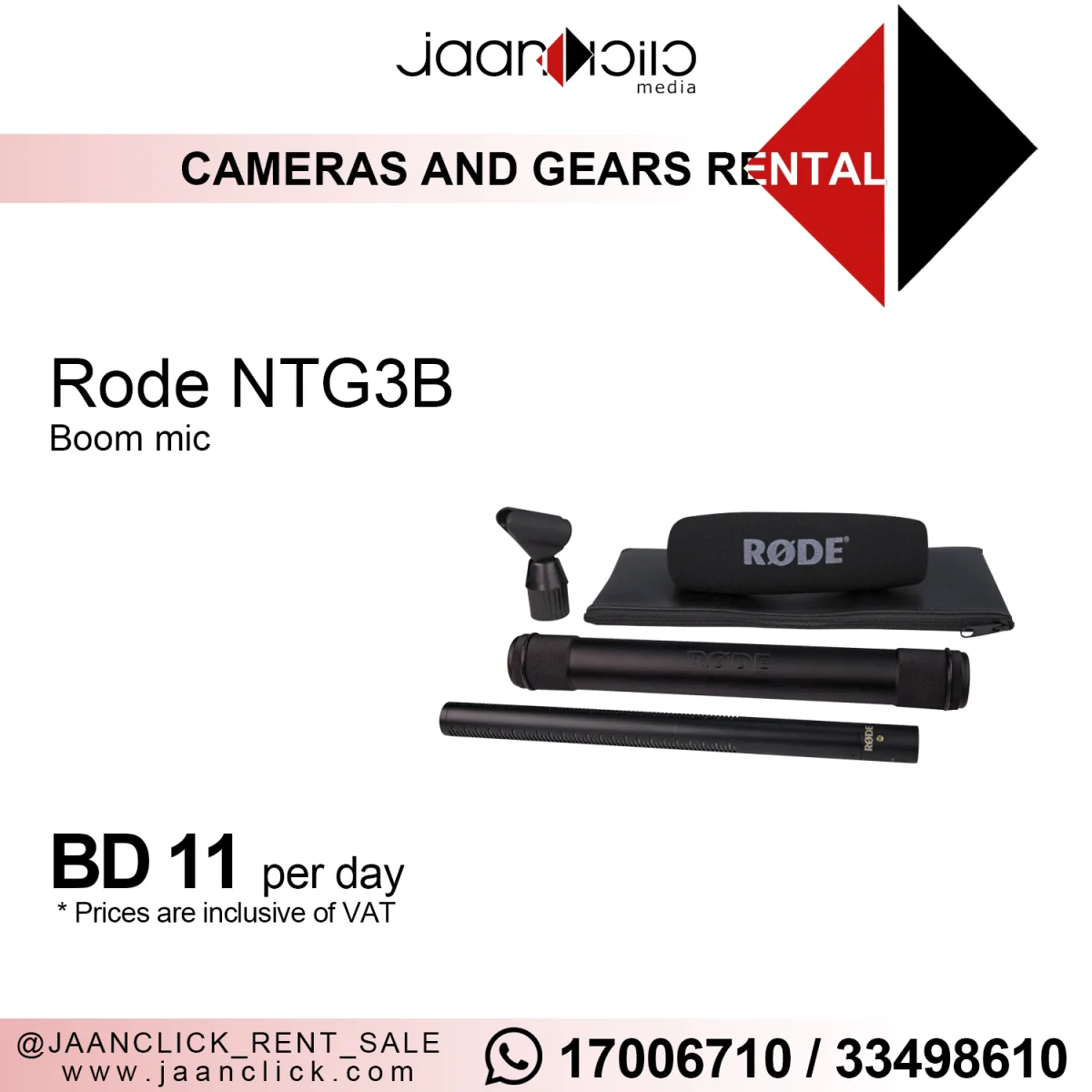 Rode NTG3B Mic