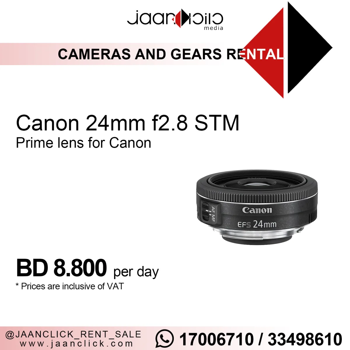 Canon 24mm F2.8 STM