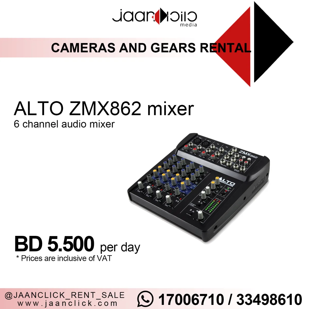 ALTO ZMX862 Mixer