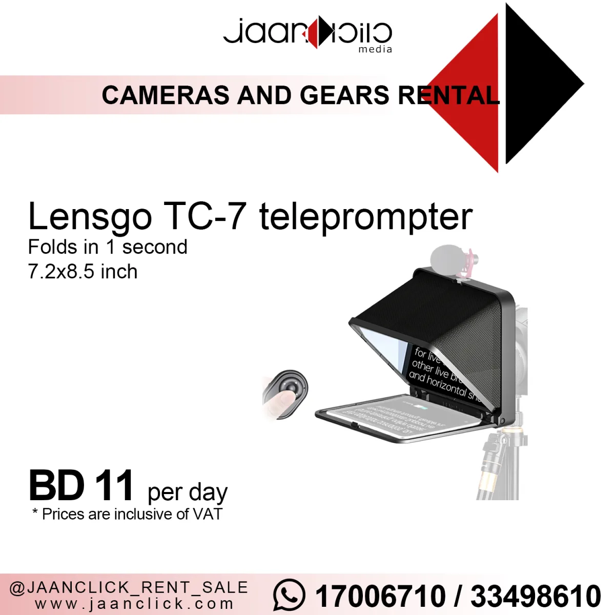 Lensgo TC-7 Teleprompter