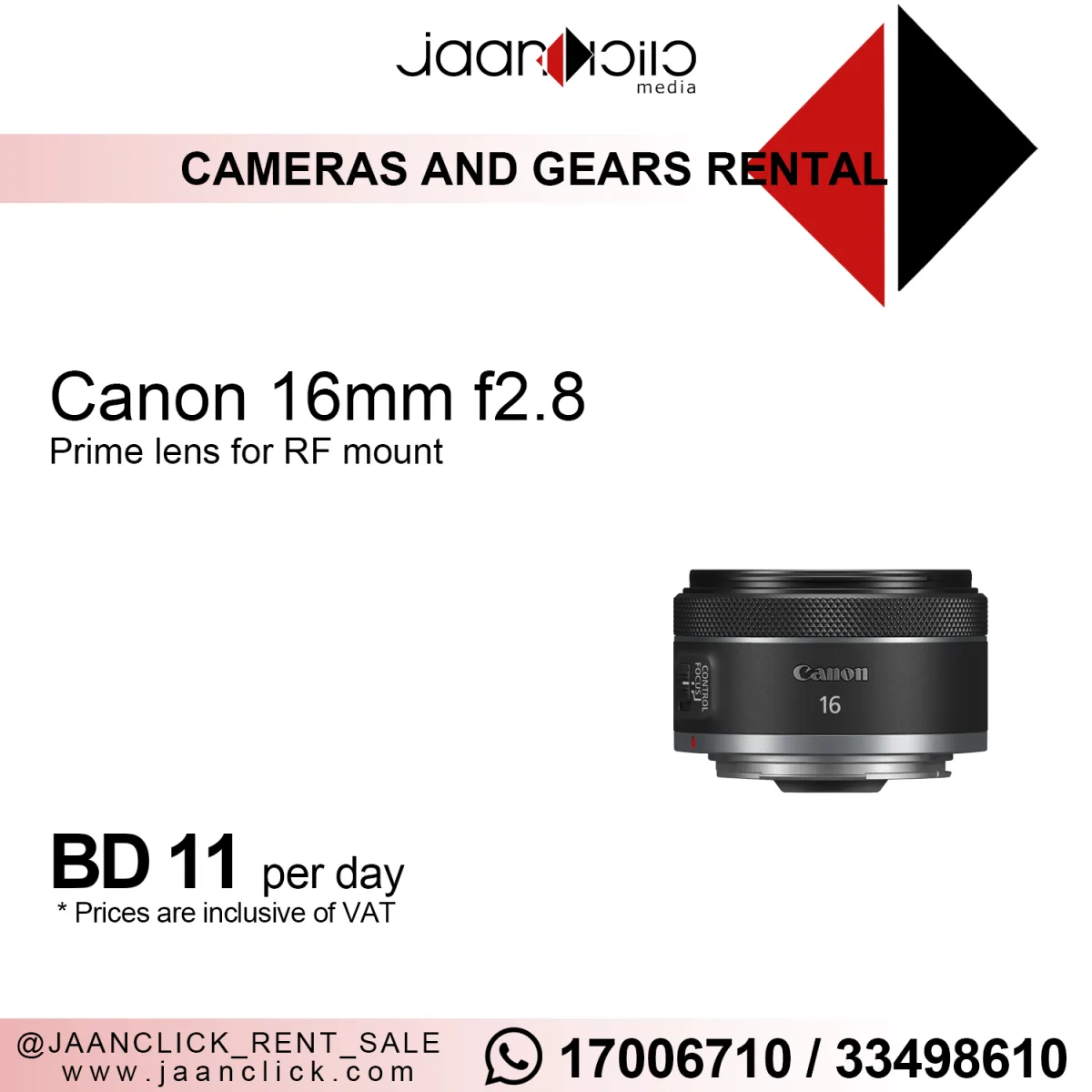 Canon 16mm F2.8