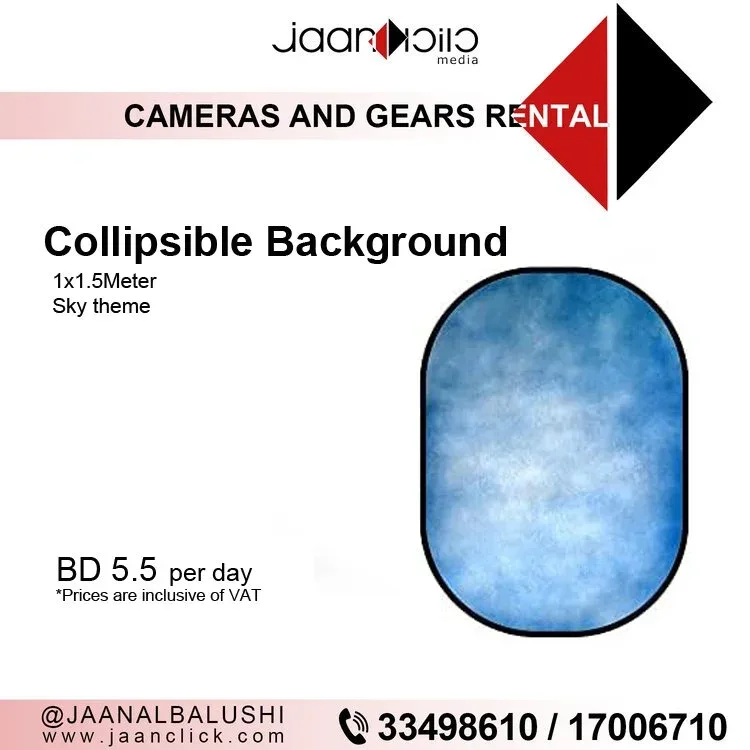 Collipsible Background Sky Blue