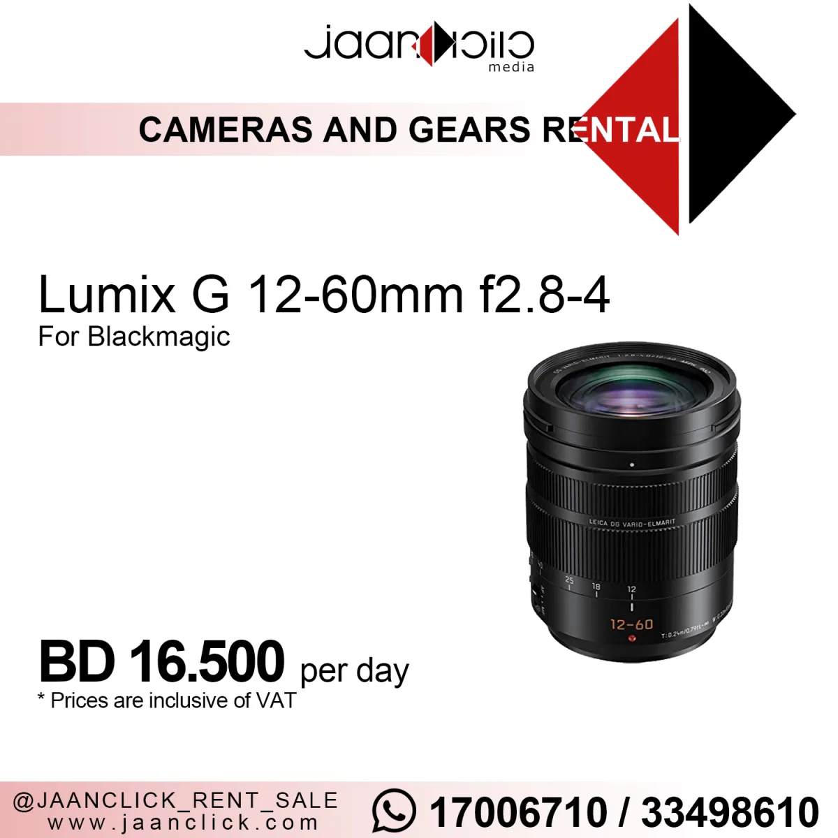 Lumix G 12-60mm F2.8 - 4