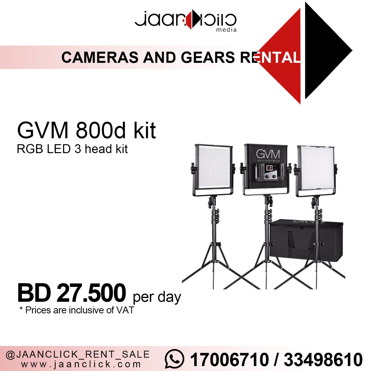 GVM 800d Light Kit