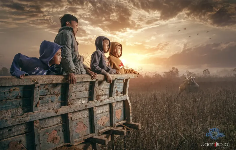 Nepali Kids — Street Life photography by Jaan Click Media