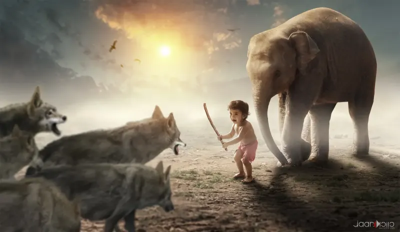 Ziyad Elephant — Creative & Conceptual photography by Jaan Click Media