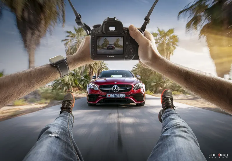Mercedes E63 Hand — Creative & Conceptual photography by Jaan Click Media